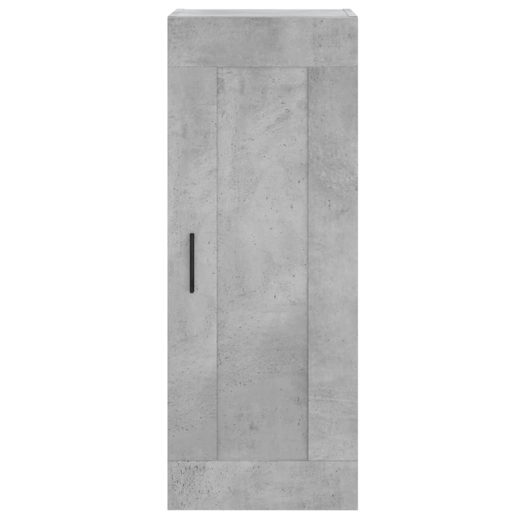 vidaXL Ντουλάπι Τοίχου Γκρι Σκυροδέματος 34,5x34x90 εκ. Επεξεργ. Ξύλο