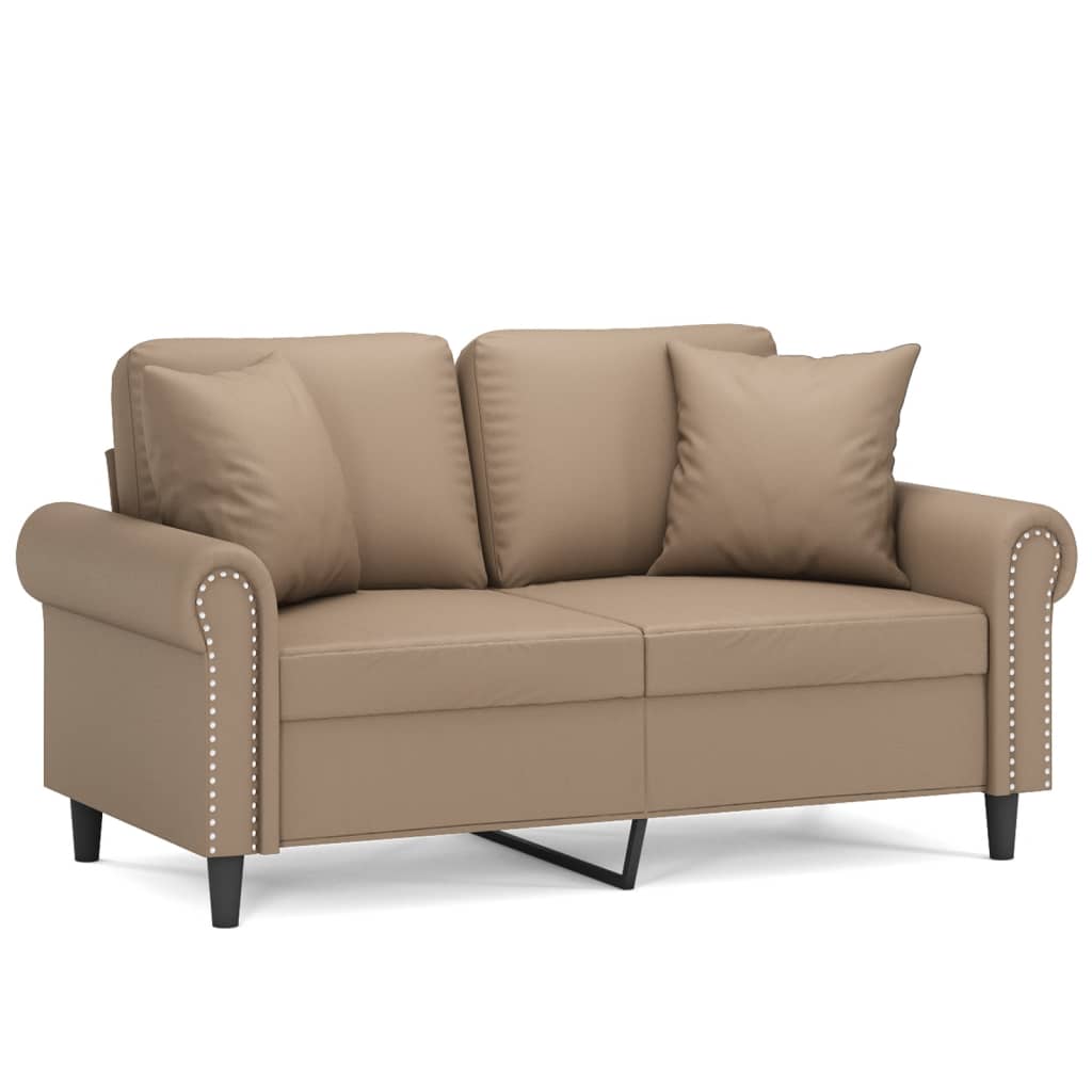 vidaXL 2-seater Sofa 2-θέσιο Καπουτσίνο 2-Seater