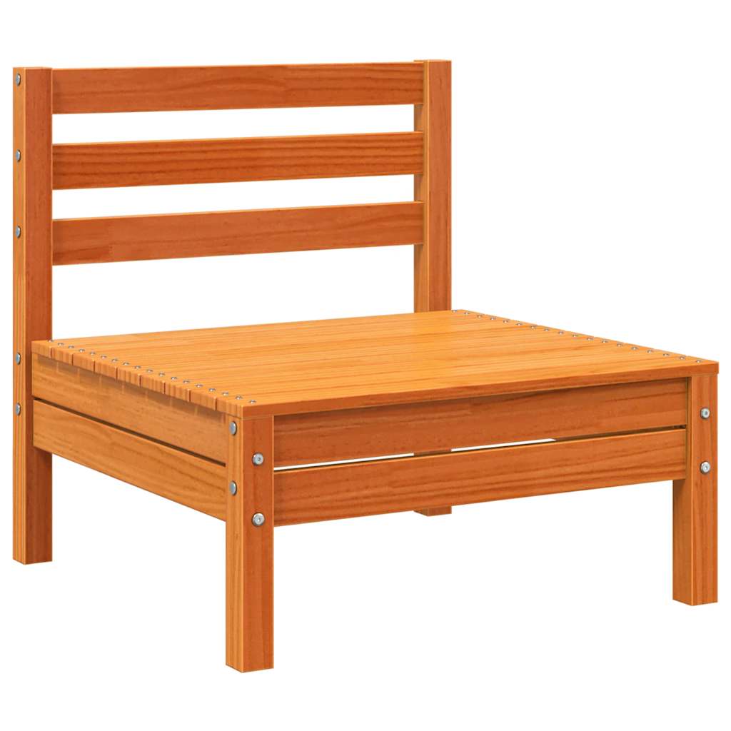 vidaXL Corner Sofa 2 τμχ. 2-θέσιο Solid pine wood Κερί Παλαίωσης Large