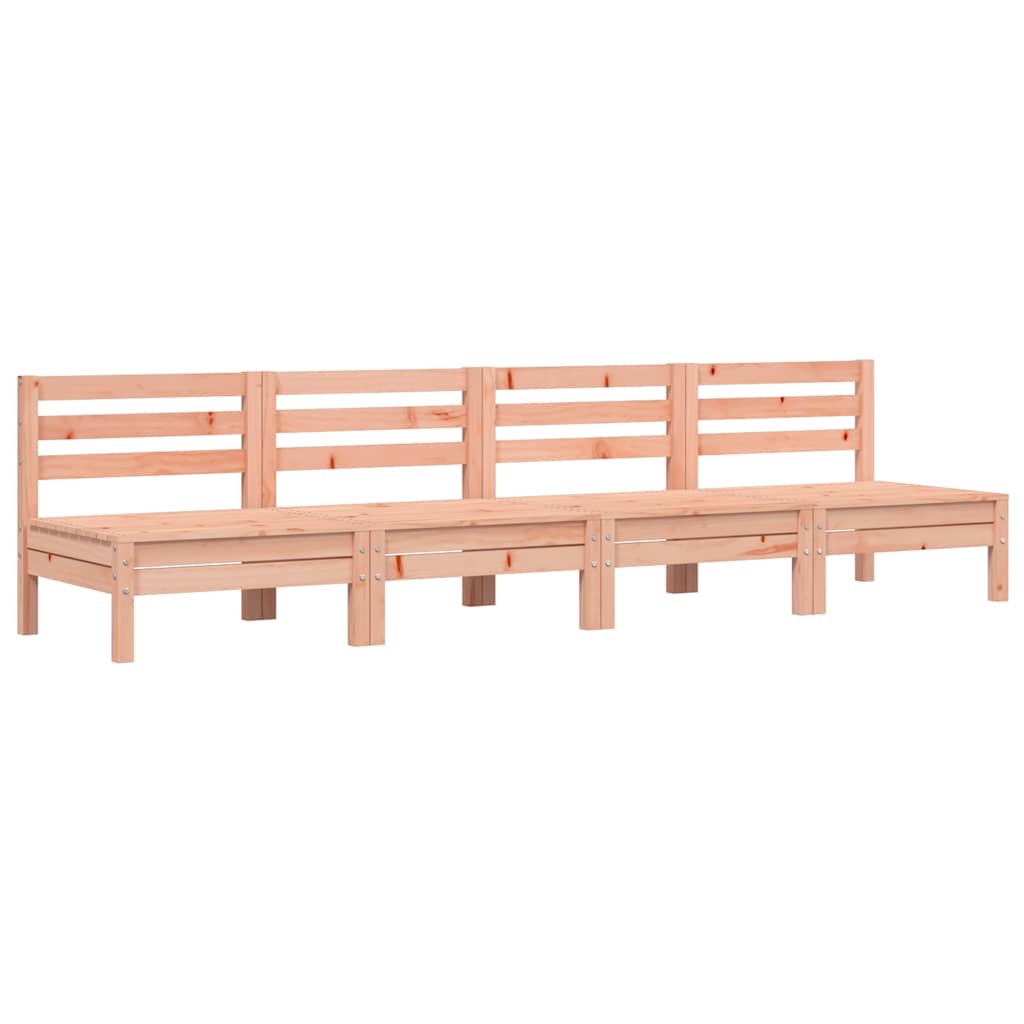 vidaXL Corner Sofa 4 τμχ. Solid Douglas Fir wood Natural Douglas