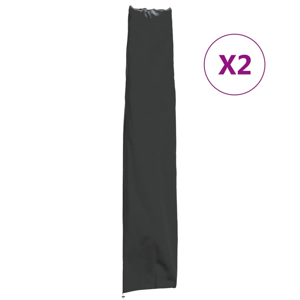 vidaXL Καλύμματα Ομπρέλας Κήπου 2 τεμ. 170x28/32 εκ Ύφασμα Oxford 420D
