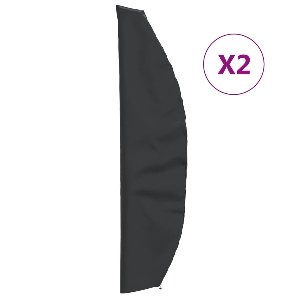 vidaXL Καλύμματα Ομπρέλας Κήπου 2 τεμ. 280x30/81/45 εκ Ύφ. Oxford 420D