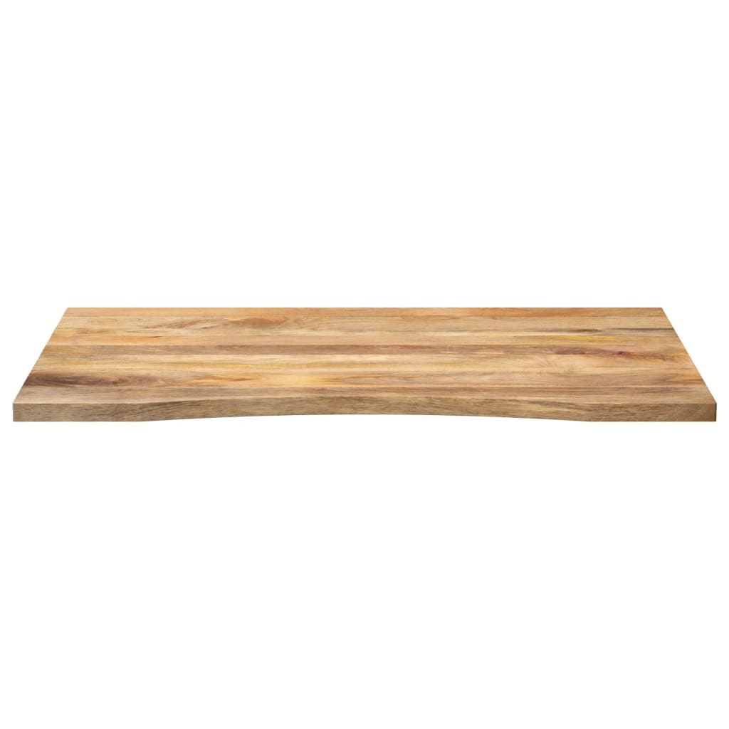 vidaXL Επιφάνεια Γραφείου Καμπύλη 110x80x2,5 εκ Μασίφ Ακατ. Μάνγκο