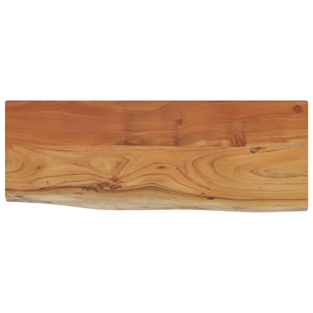 vidaXL Ράφι Επιτοίχιο Ορθ. Live Edge 50x20x2,5 εκ. Μασίφ Ξύλο Ακακίας
