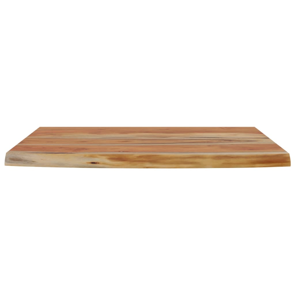 vidaXL Ράφι Επιτοίχιο Ορθ. Live Edge 50x30x2,5εκ. Μασίφ Ξύλο Ακακίας