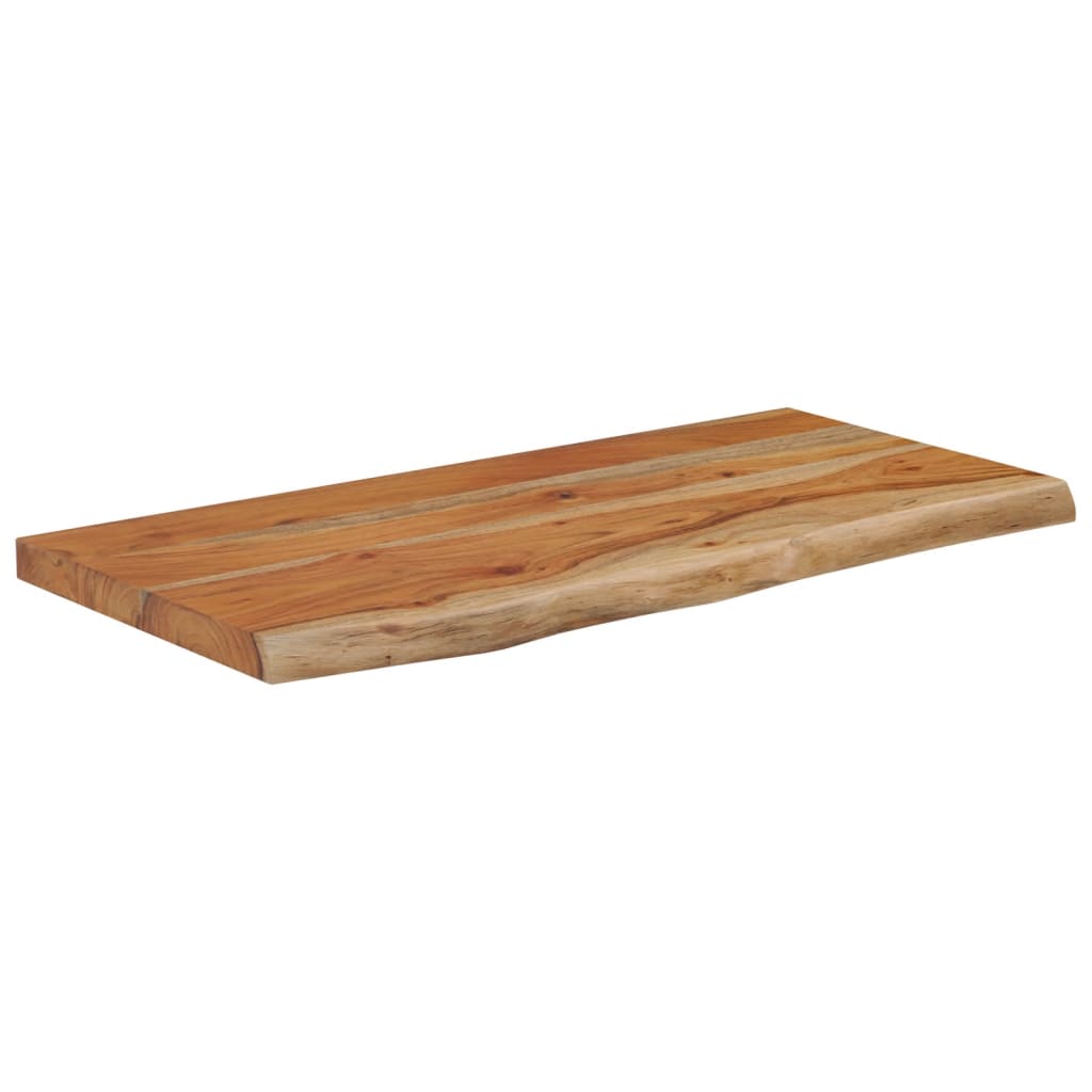vidaXL Ράφι Επιτοίχιο Ορθ. Live Edge 60x30x2,5 εκ. Μασίφ Ξύλο Ακακίας