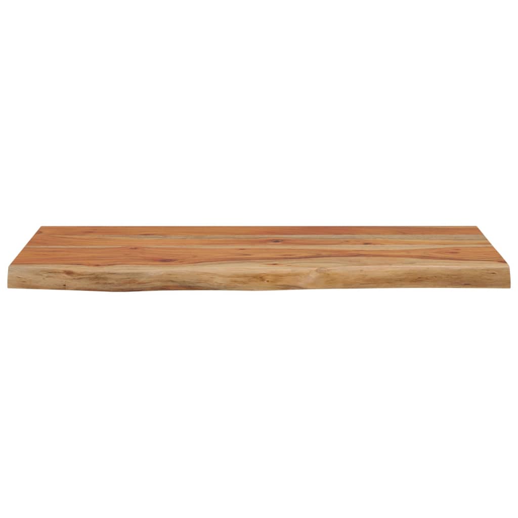 vidaXL Ράφι Επιτοίχιο Ορθ. Live Edge 60x30x2,5 εκ. Μασίφ Ξύλο Ακακίας