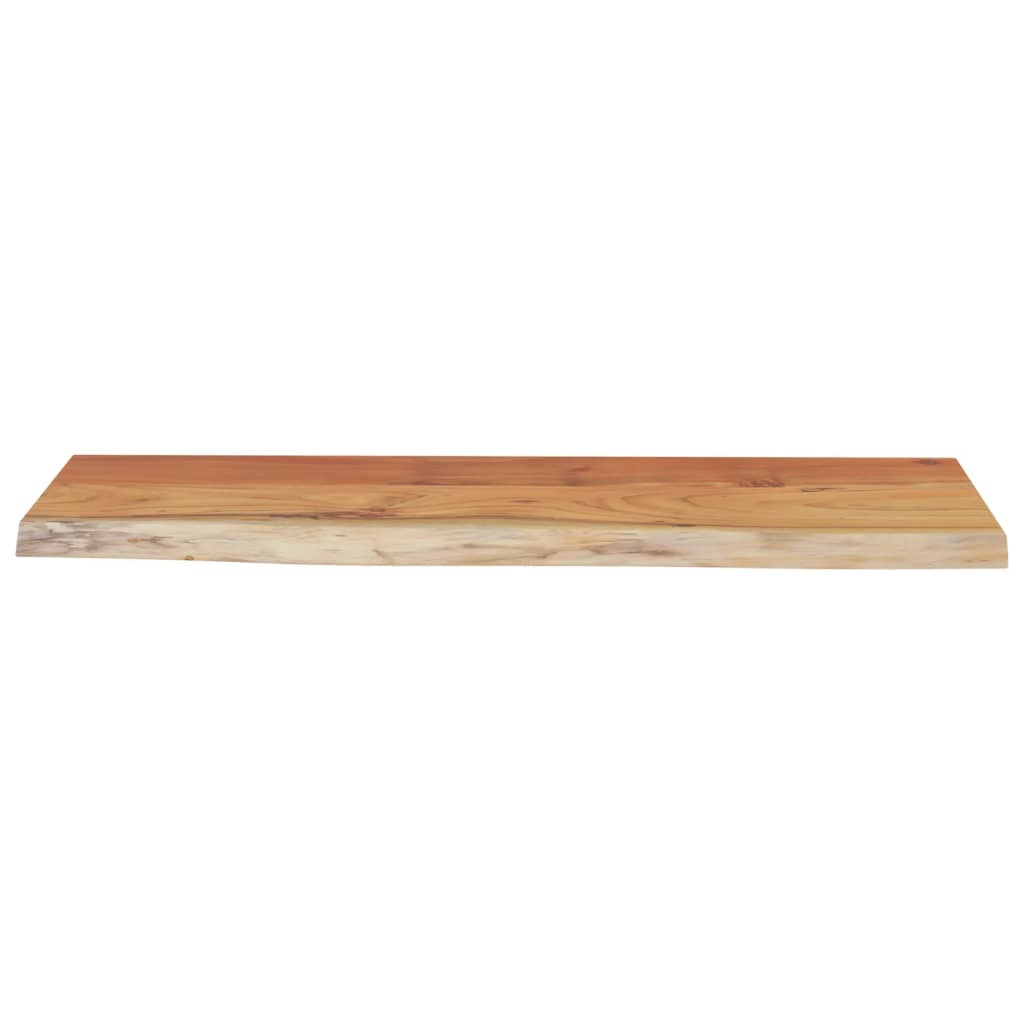 vidaXL Ράφι Επιτοίχιο Ορθ. Live Edge 80x30x2,5 εκ. Μασίφ Ξύλο Ακακίας
