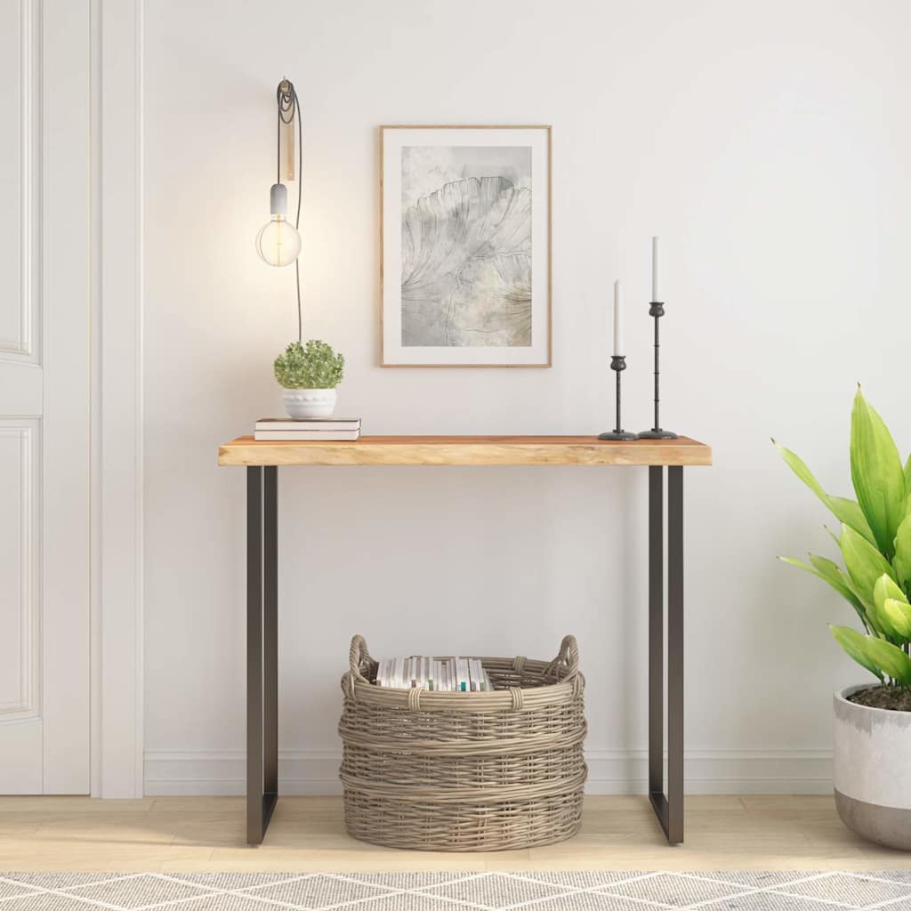 vidaXL Επιφάνεια Τραπεζιού Ορθογώνια 80x40x3,8 εκ. Μασίφ Ξύλο Ακακίας