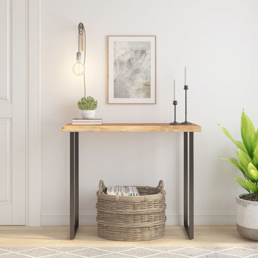 vidaXL Επιφάνεια Τραπεζιού Ορθογώνια 100x40x3,8 εκ. Μασίφ Ξύλο Ακακίας