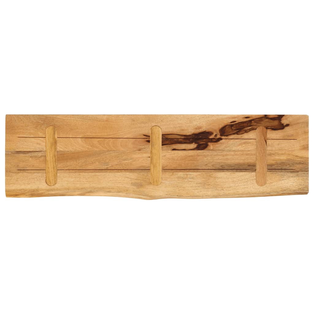vidaXL Επιφάνεια Τραπεζιού 100x30x2,5 εκ. Live Edge Μασίφ Ξύλο Μάνγκο