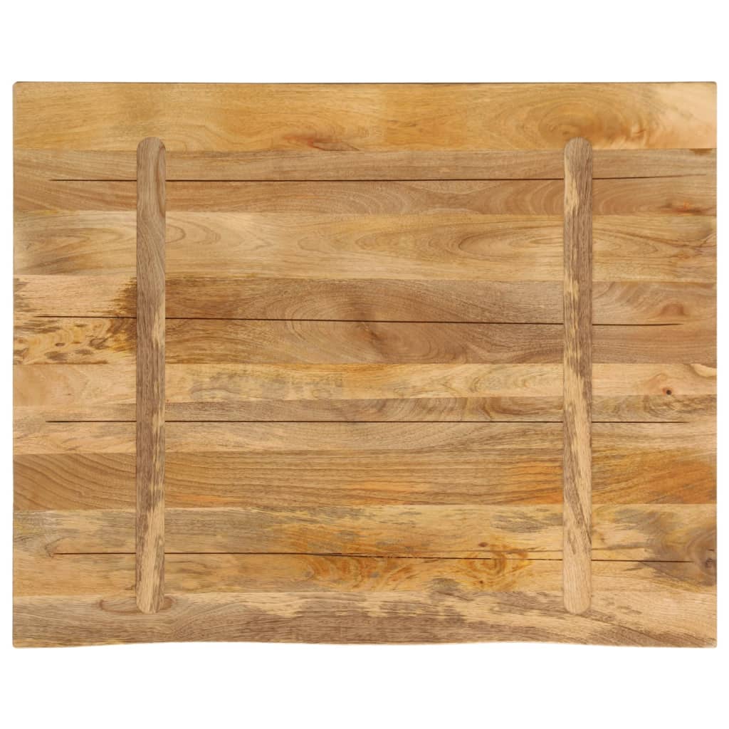 vidaXL Επιφάνεια Τραπεζιού 100x80x2,5 εκ. Live Edge Μασίφ Ξύλο Μάνγκο