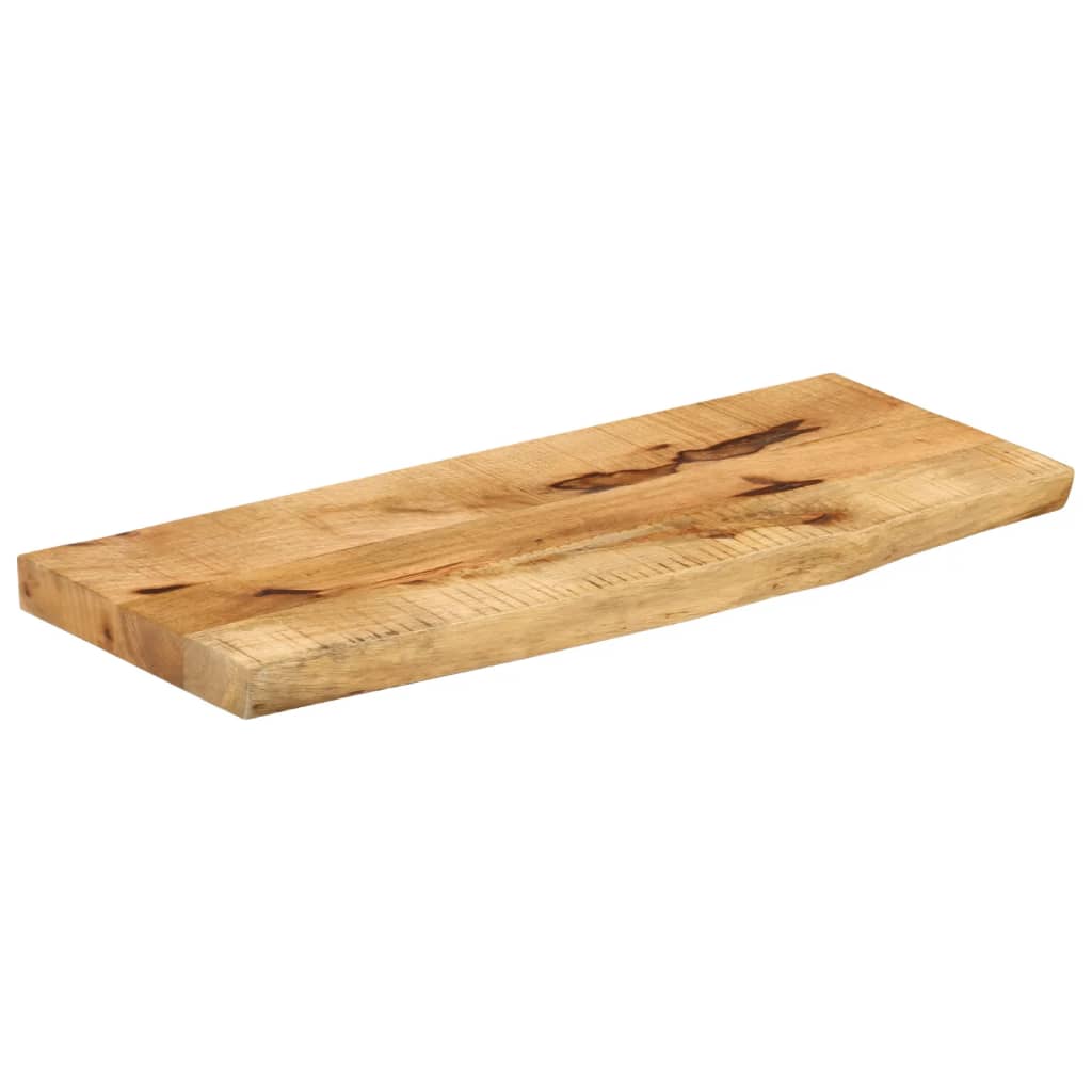 vidaXL Επιφάνεια Τραπεζιού 80x20x3,8 εκ. Live Edge Μασίφ Ξύλο Μάνγκο