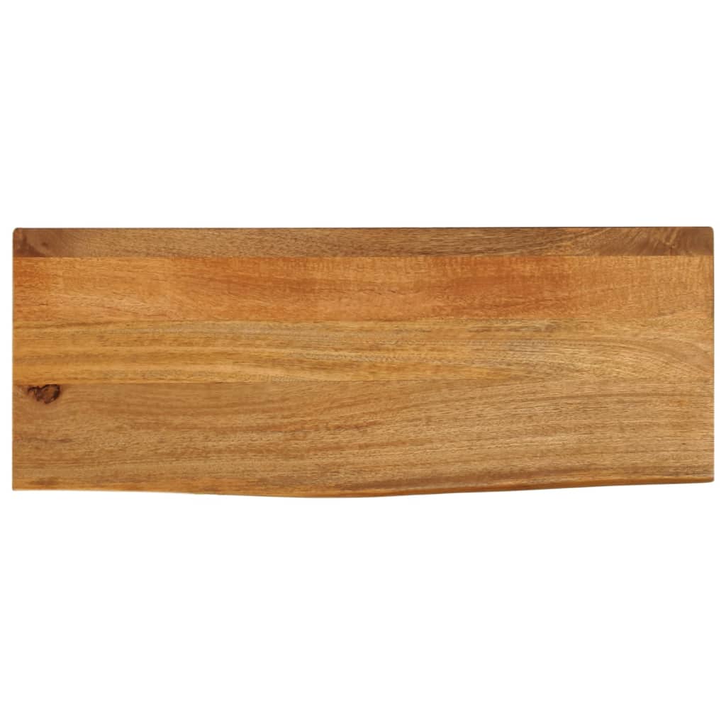 vidaXL Επιφάνεια Τραπεζιού 80x30x2,5 εκ. Live Edge Μασίφ Ξύλο Μάνγκο
