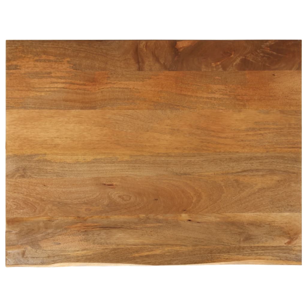 vidaXL Επιφάνεια Τραπεζιού 100x80x2,5 εκ. Live Edge Μασίφ Ξύλο Μάνγκο