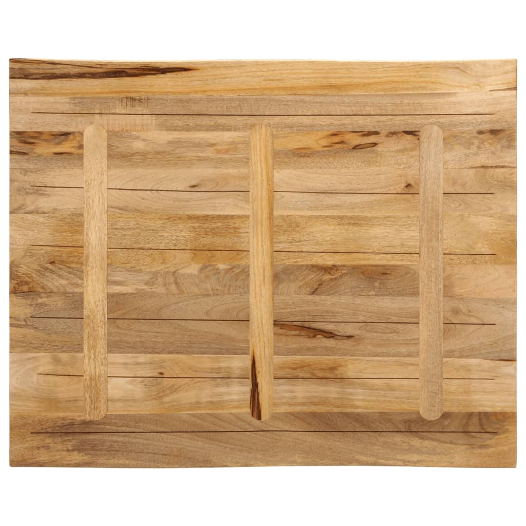 vidaXL Επιφάνεια Τραπεζιού 110x80x2,5 εκ. Live Edge Μασίφ Ξύλο Μάνγκο
