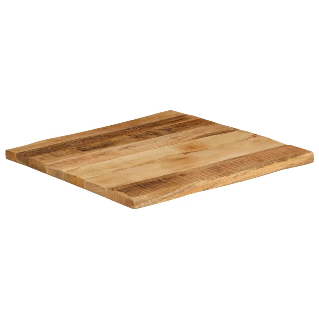 vidaXL Επιφάνεια Τραπεζιού 60x60x3,8 εκ. Live Edge Μασίφ Ξύλο Μάνγκο