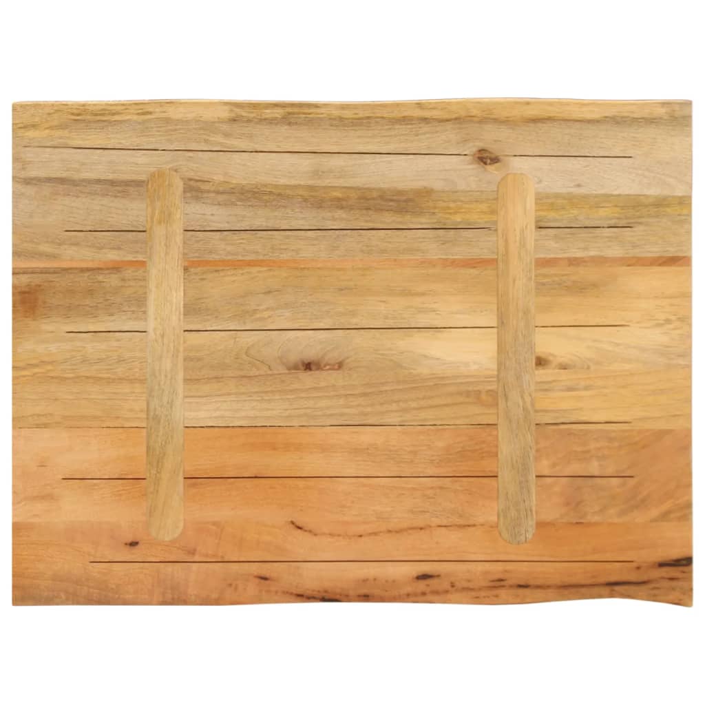 vidaXL Επιφάνεια Τραπεζιού 70x60x3,8 εκ. Live Edge Μασίφ Ξύλο Μάνγκο