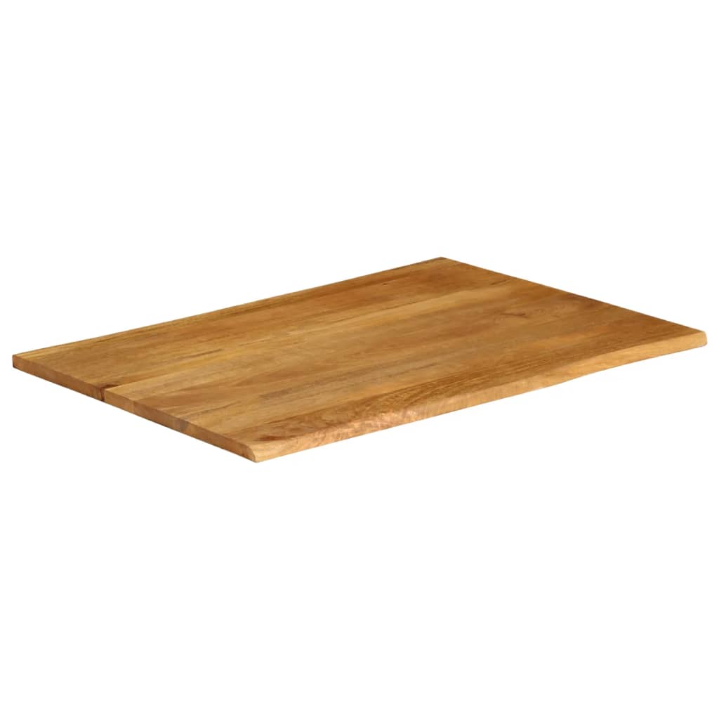 vidaXL Επιφάνεια Τραπεζιού 100x80x2,5 εκ. Live Edge Μασίφ Ξύλο Μάνγκο