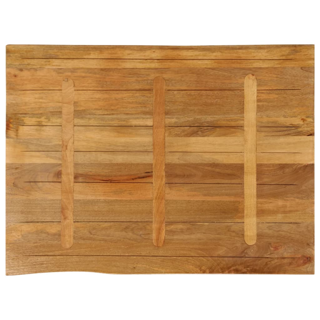 vidaXL Επιφάνεια Τραπεζιού 100x80x2,5 εκ. Live Edge Μασίφ Ξύλο Μάνγκο