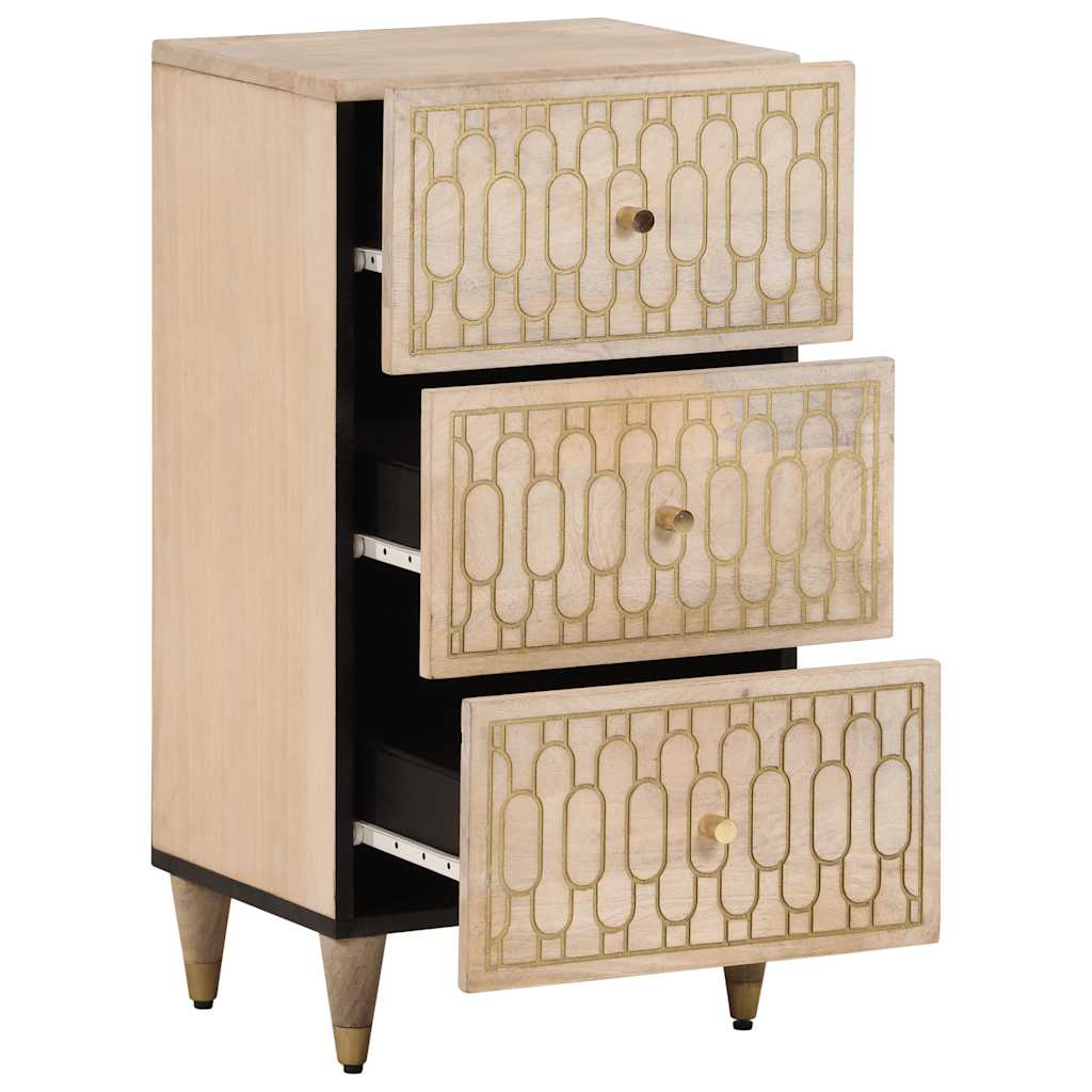 vidaXL Βοηθητικό Ντουλάπι 40 x 33 x 75 εκ. από Μασίφ Ξύλο Μάνγκο