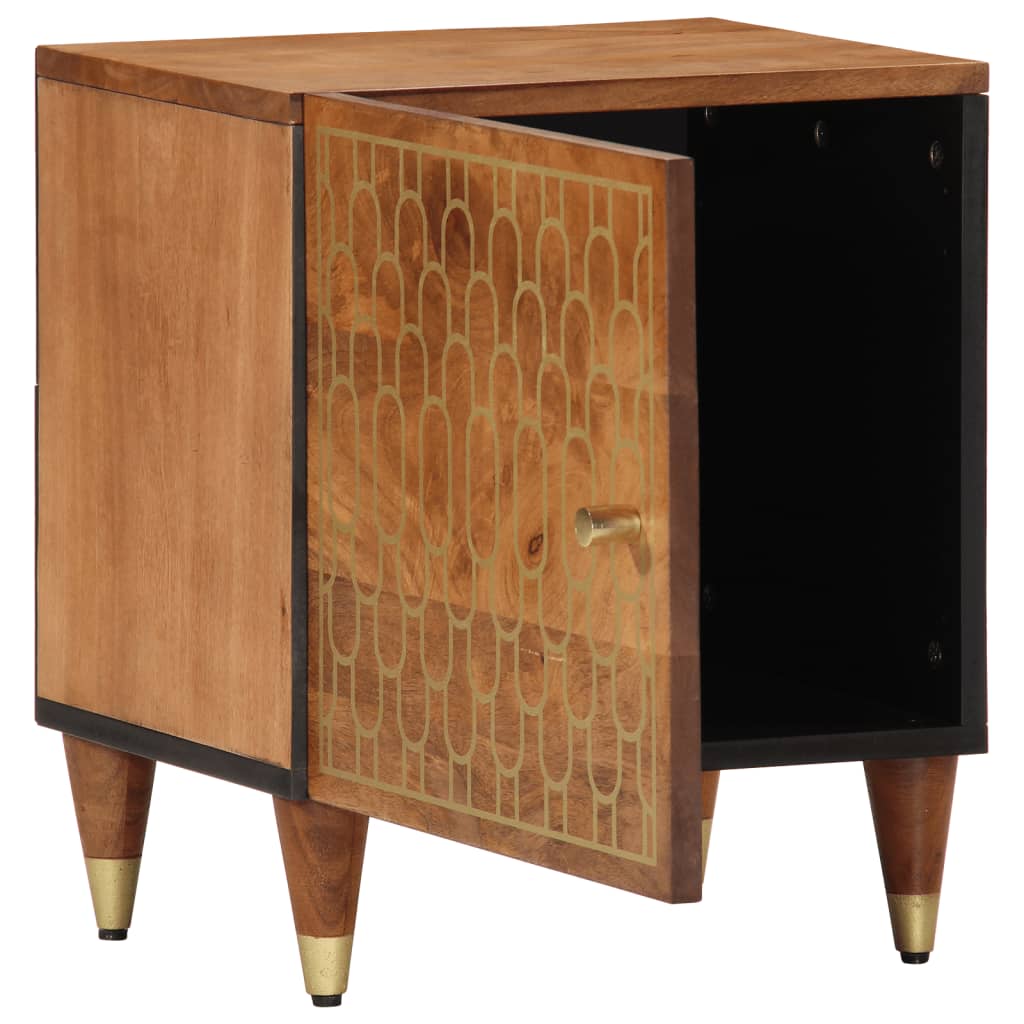 vidaXL Κομοδίνα 2 τεμ. 40 x 33 x 46 εκ. από Μασίφ Ξύλο Μάνγκο