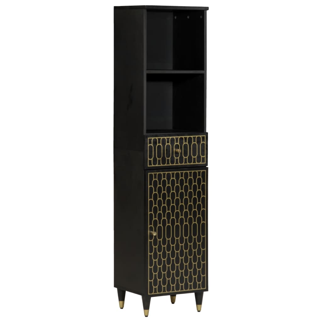 vidaXL Ντουλάπι Μπάνιου 38 x 33 x 160 εκ. από Μασίφ Ξύλο Μάνγκο