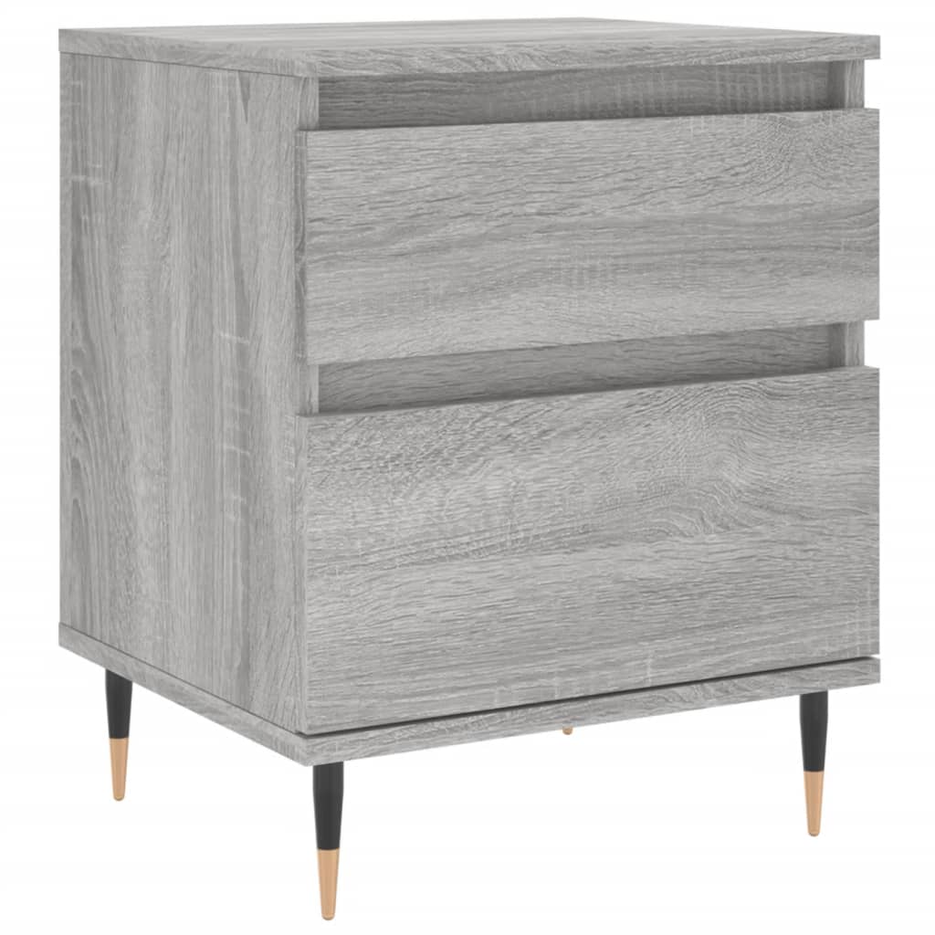 vidaXL Κομοδίνο Γκρι Sonoma 40 x 35 x 50 εκ. από Επεξεργασμένο Ξύλο