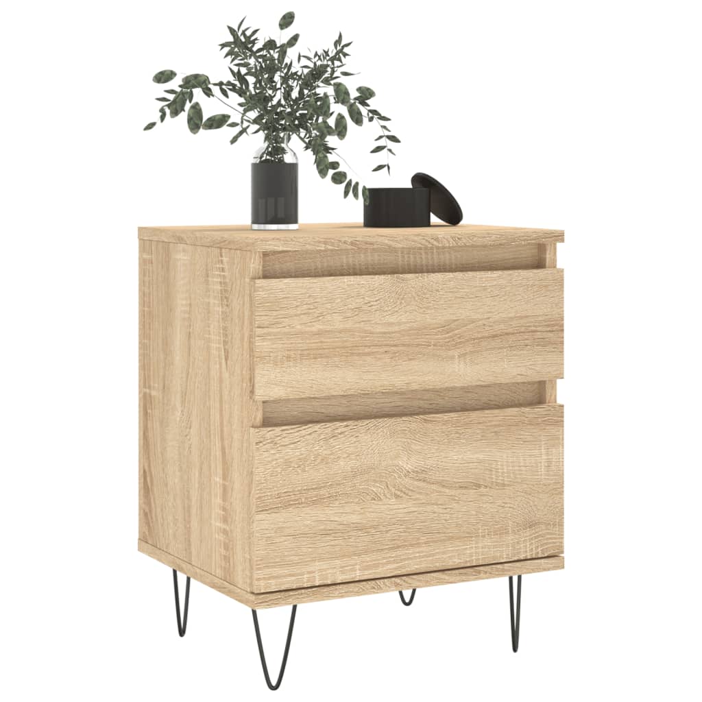vidaXL Κομοδίνο Sonoma Δρυς 40 x 35 x 50 εκ. από Επεξεργ. Ξύλο