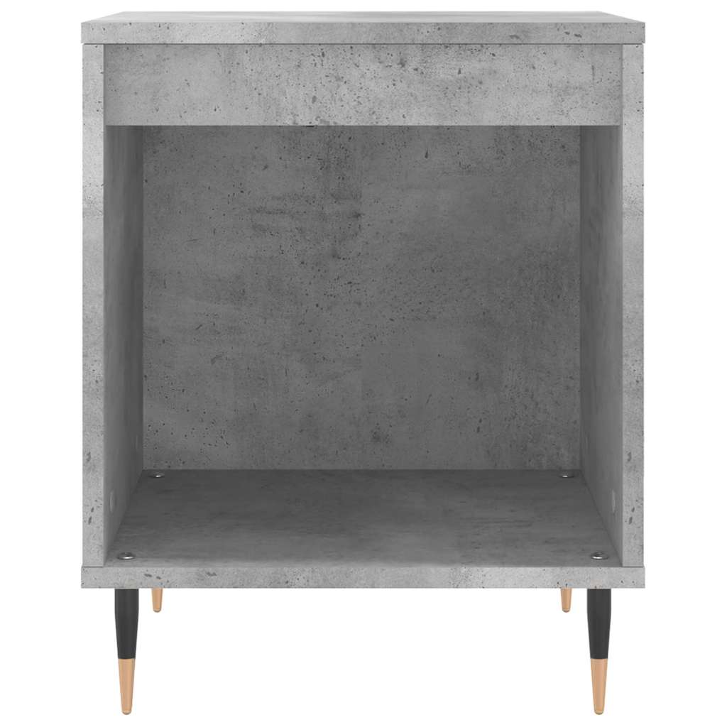 vidaXL Κομοδίνο Γκρι Σκυροδέματος 40 x 35 x 50 εκ. από Επεξεργ. Ξύλο