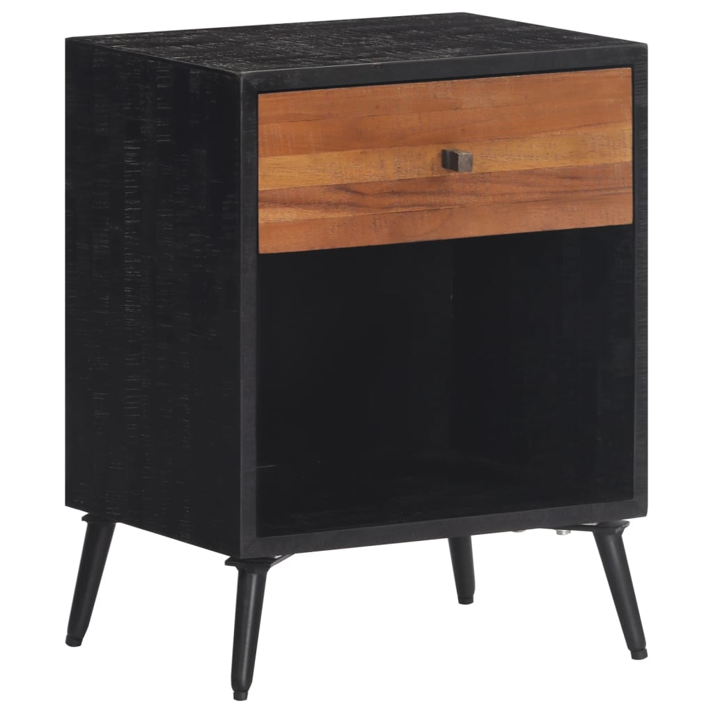 vidaXL Κομοδίνο 40 x 30 x 50 εκ. από Μασίφ Ξύλο Teak