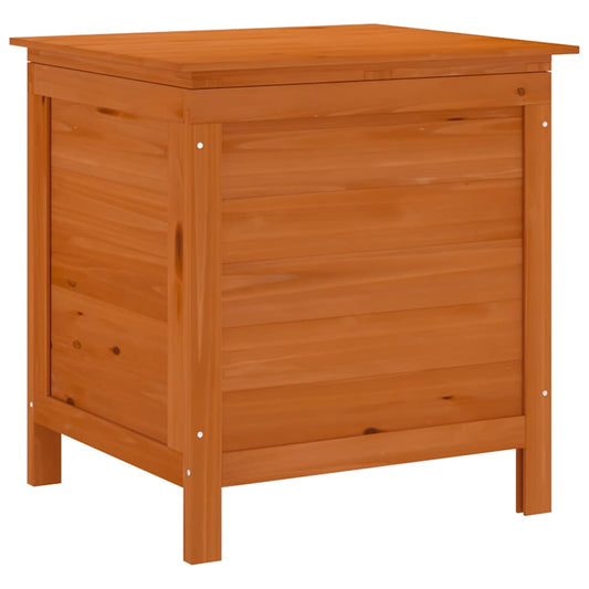 vidaXL Μπαούλο Αποθ. Κήπου Καφέ 50x49x56,5 εκ. Μασίφ Ξύλο Ελάτης