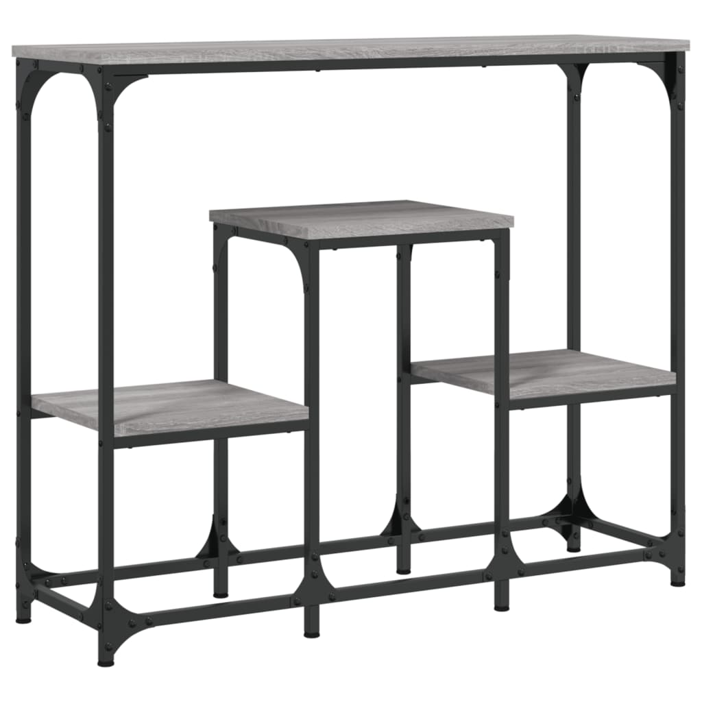 vidaXL Τραπέζι Κονσόλα Γκρι Sonoma 89,5x28x76 εκ. Επεξεργασμένο Ξύλο