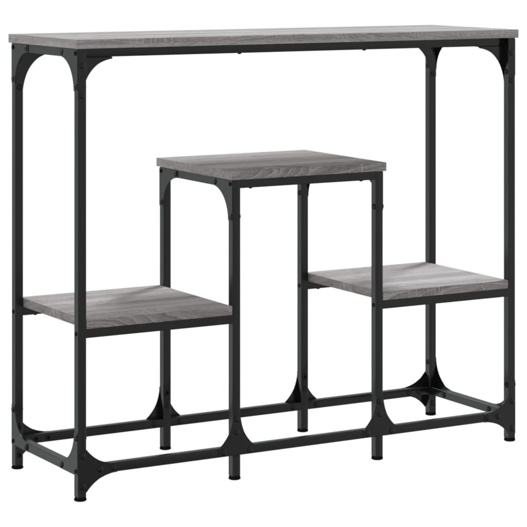 vidaXL Τραπέζι Κονσόλα Γκρι Sonoma 89,5x28x76 εκ. Επεξεργασμένο Ξύλο