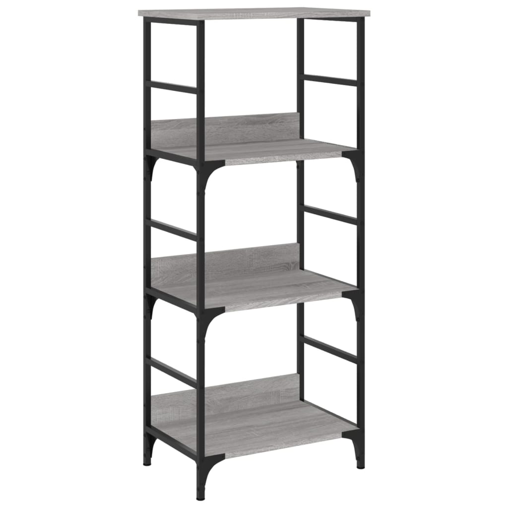 vidaXL Βιβλιοθήκη Γκρι Sonoma 50x33x117,5 εκ. Επεξεργασμένο Ξύλο