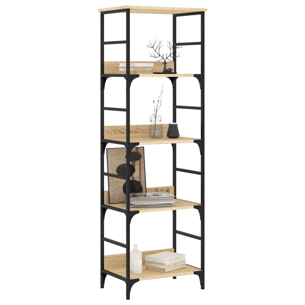 vidaXL Βιβλιοθήκη Sonoma Δρυς 50x33x153 εκ. Επεξεργασμένο Ξύλο