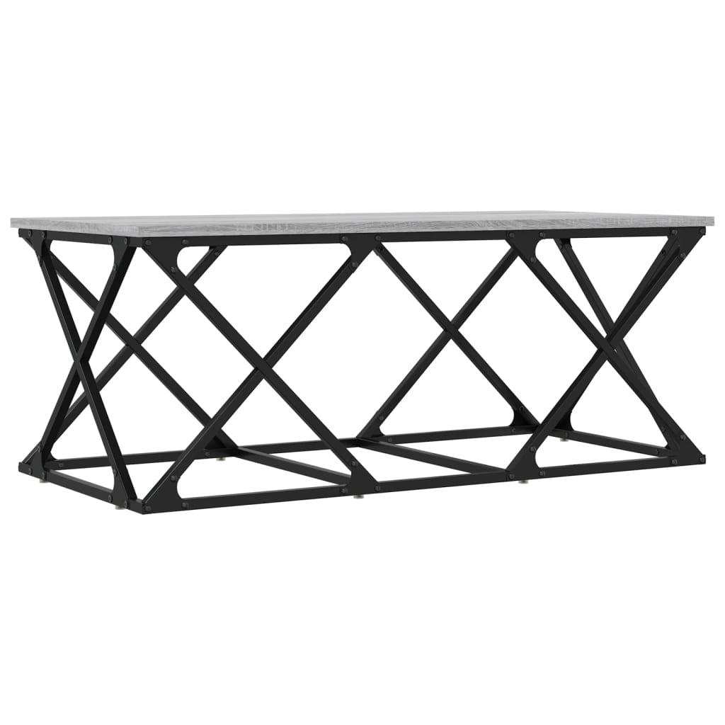 vidaXL Τραπεζάκι Σαλονιού Γκρι Sonoma 100x49x40 εκ.