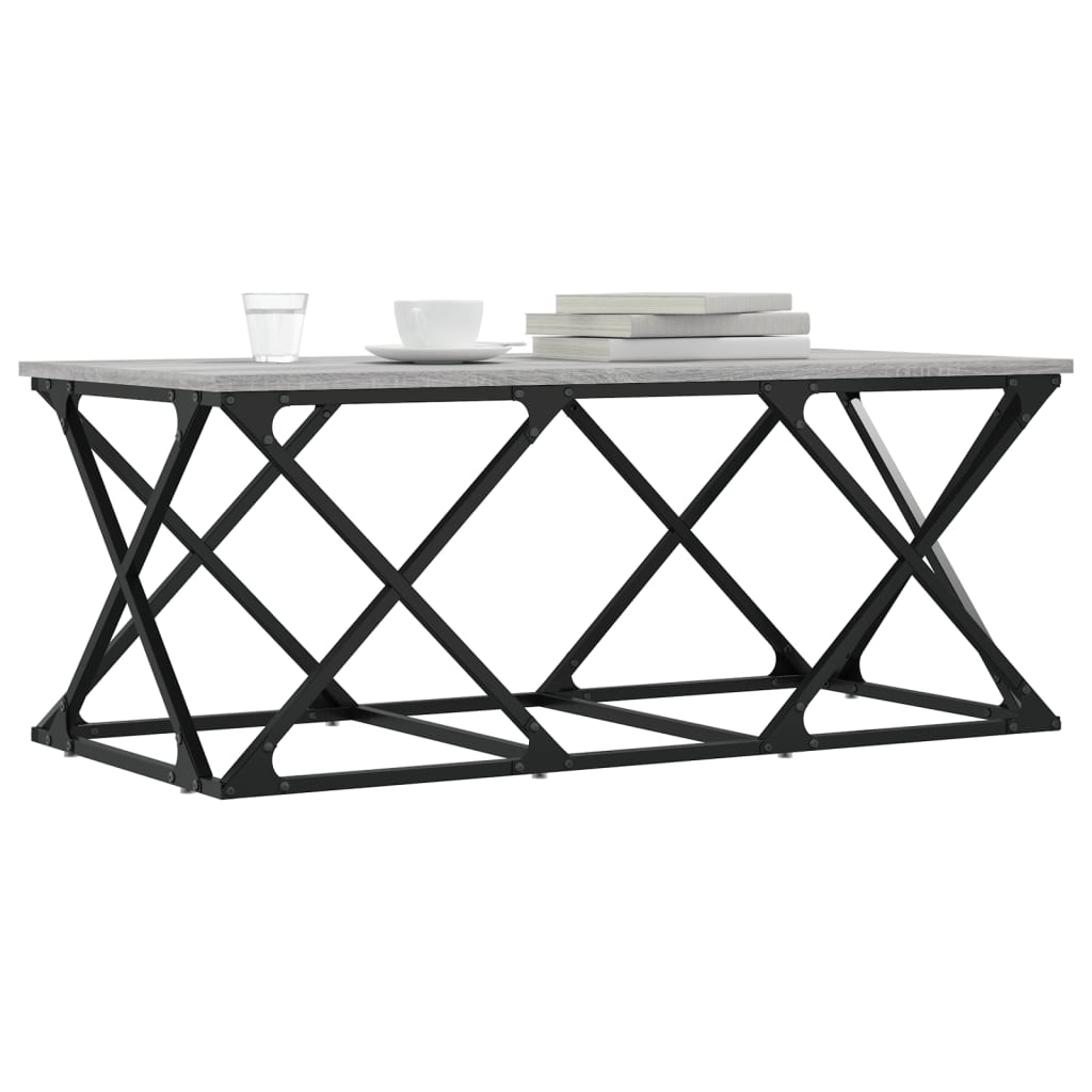 vidaXL Τραπεζάκι Σαλονιού Γκρι Sonoma 100x49x40 εκ.