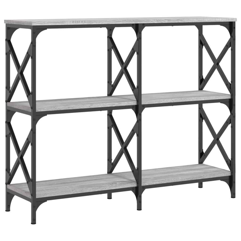 vidaXL Τραπέζι Κονσόλα Γκρι Sonoma 100x28x80,5 εκ. Επεξεργασμένο Ξύλο