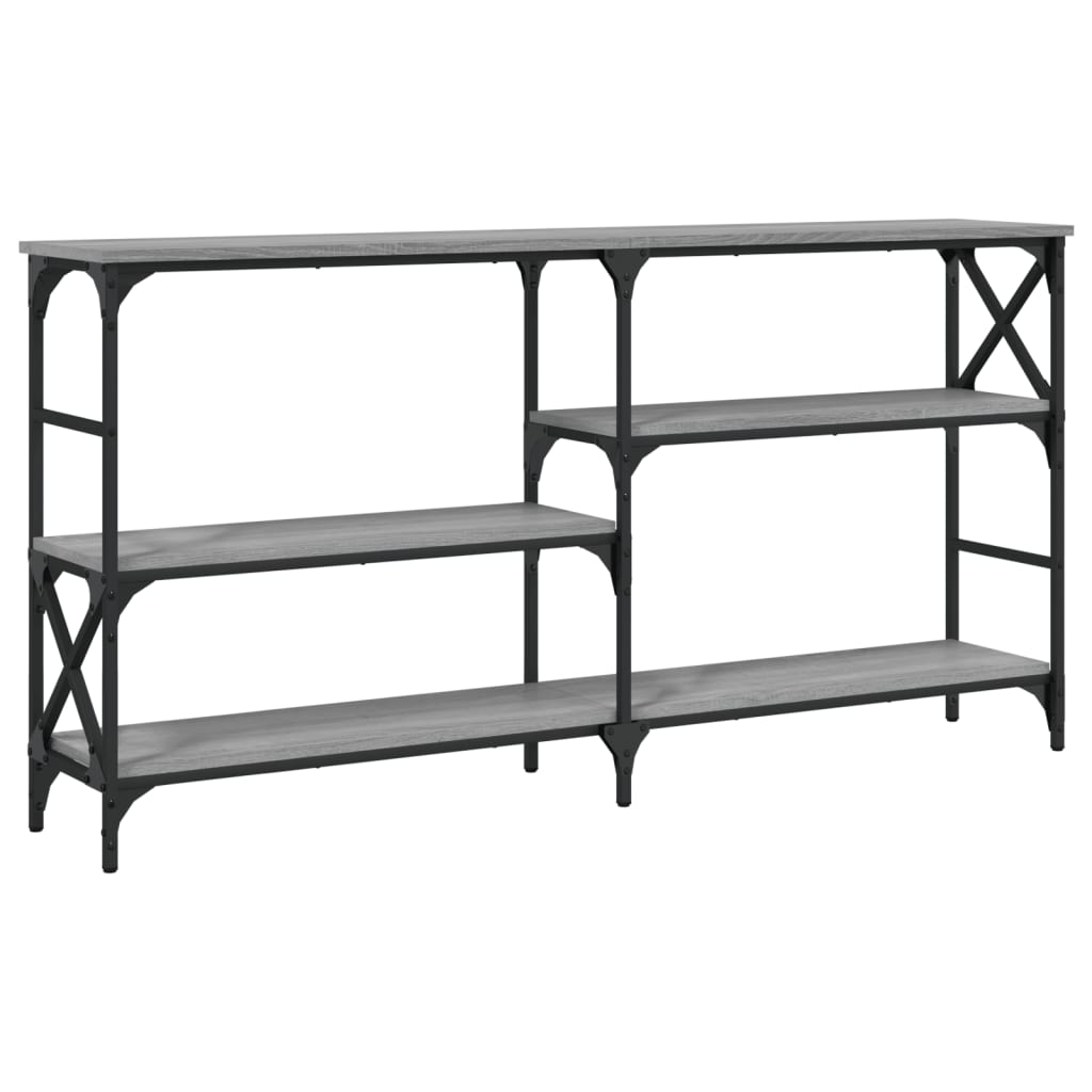 vidaXL Τραπέζι Κονσόλα Γκρι Sonoma 150 x 29 x 76,5 εκ. Επεξεργ. Ξύλο