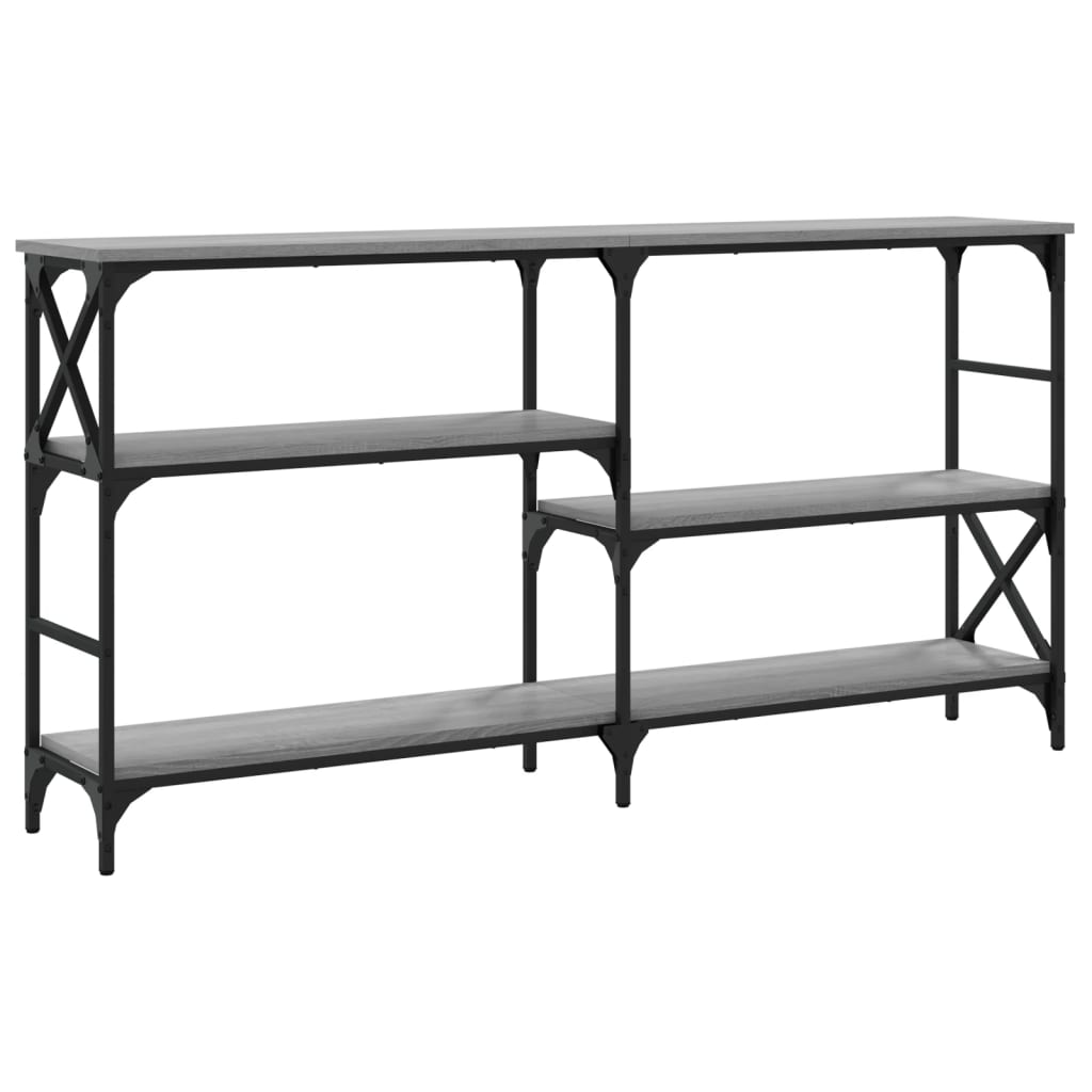 vidaXL Τραπέζι Κονσόλα Γκρι Sonoma 150 x 29 x 76,5 εκ. Επεξεργ. Ξύλο