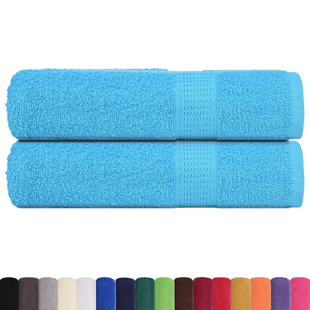 vidaXL Πετσέτες μπάνιου FROGN 2 τμχ. Τιρκουάζ 100 x 150 cm 360