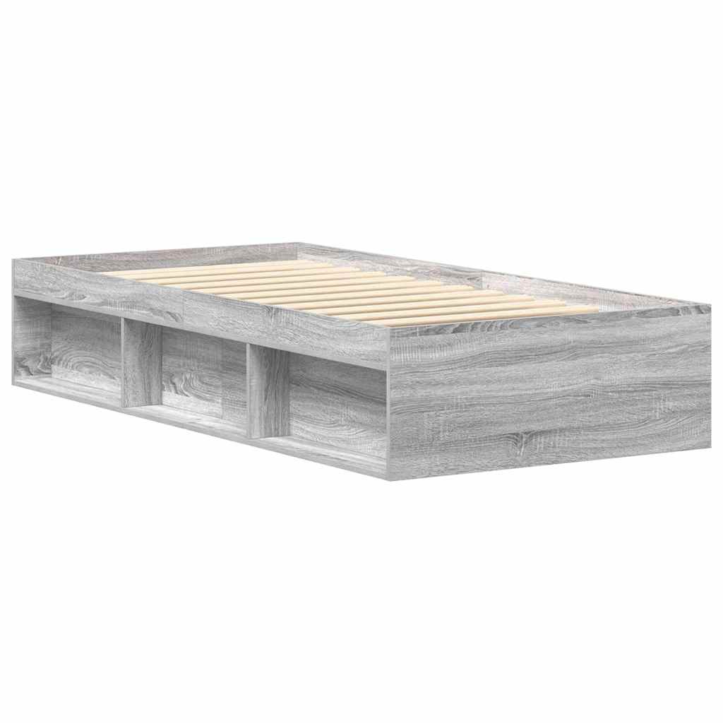 vidaXL Πλαίσιο Κρεβατιού Γκρι Sonoma 100x200 εκ.