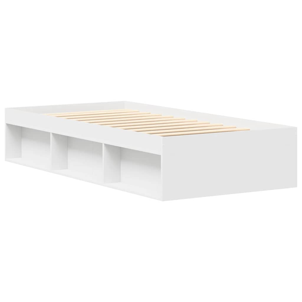 vidaXL Πλαίσιο Κρεβατιού Λευκό 90 x 190 εκ.