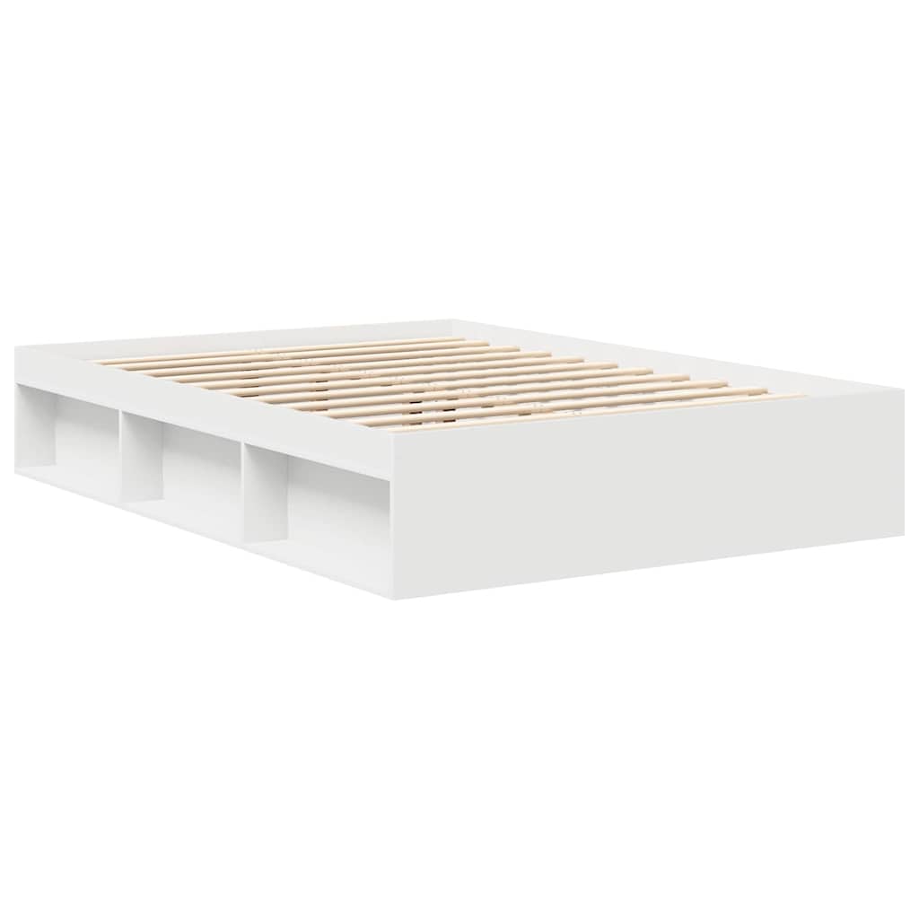 vidaXL Πλαίσιο Κρεβατιού Λευκό 150 x 200 εκ. King Size