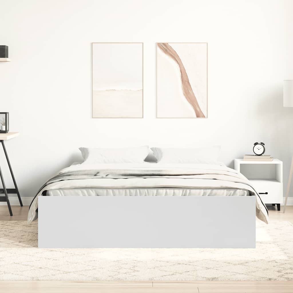 vidaXL Πλαίσιο Κρεβατιού Λευκό 160 x 200 εκ.