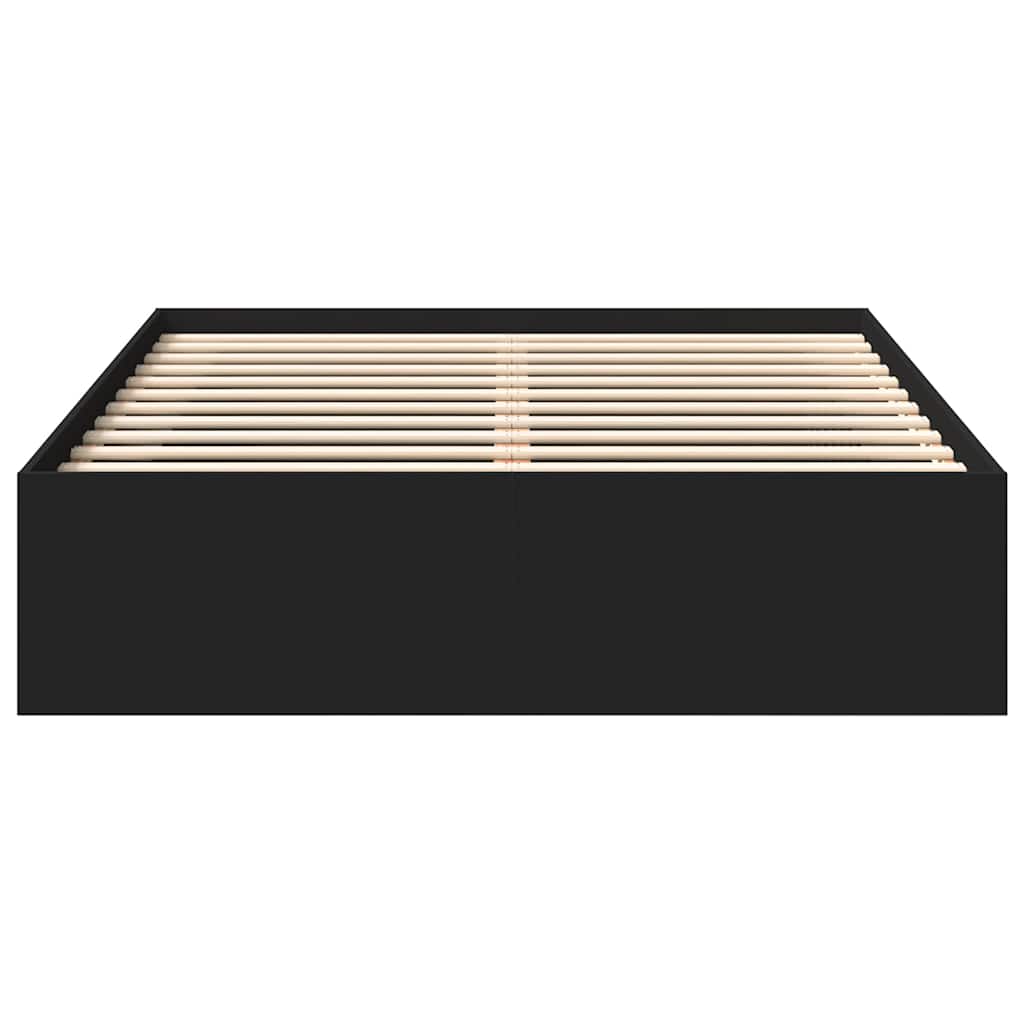 vidaXL Πλαίσιο Κρεβατιού Μαύρο 160 x 200 εκ.