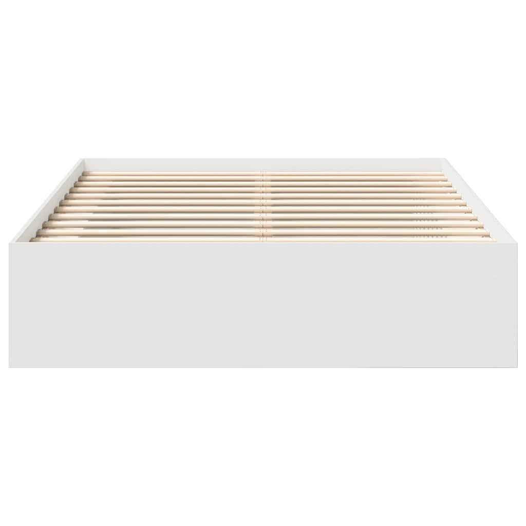 vidaXL Πλαίσιο Κρεβατιού Λευκό 140 x 190 εκ.