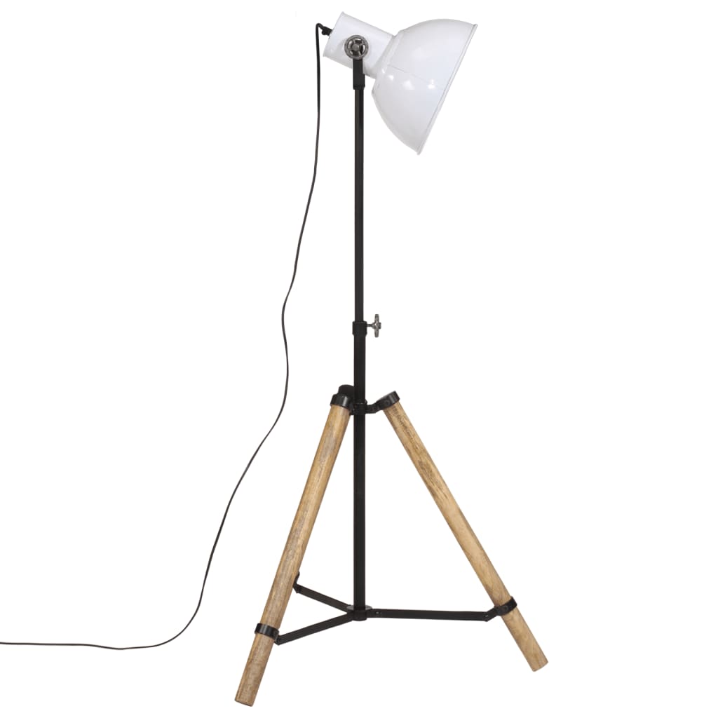 vidaXL Φωτιστικό Δαπέδου 25 W Λευκό 75x75x90-150 εκ. E27