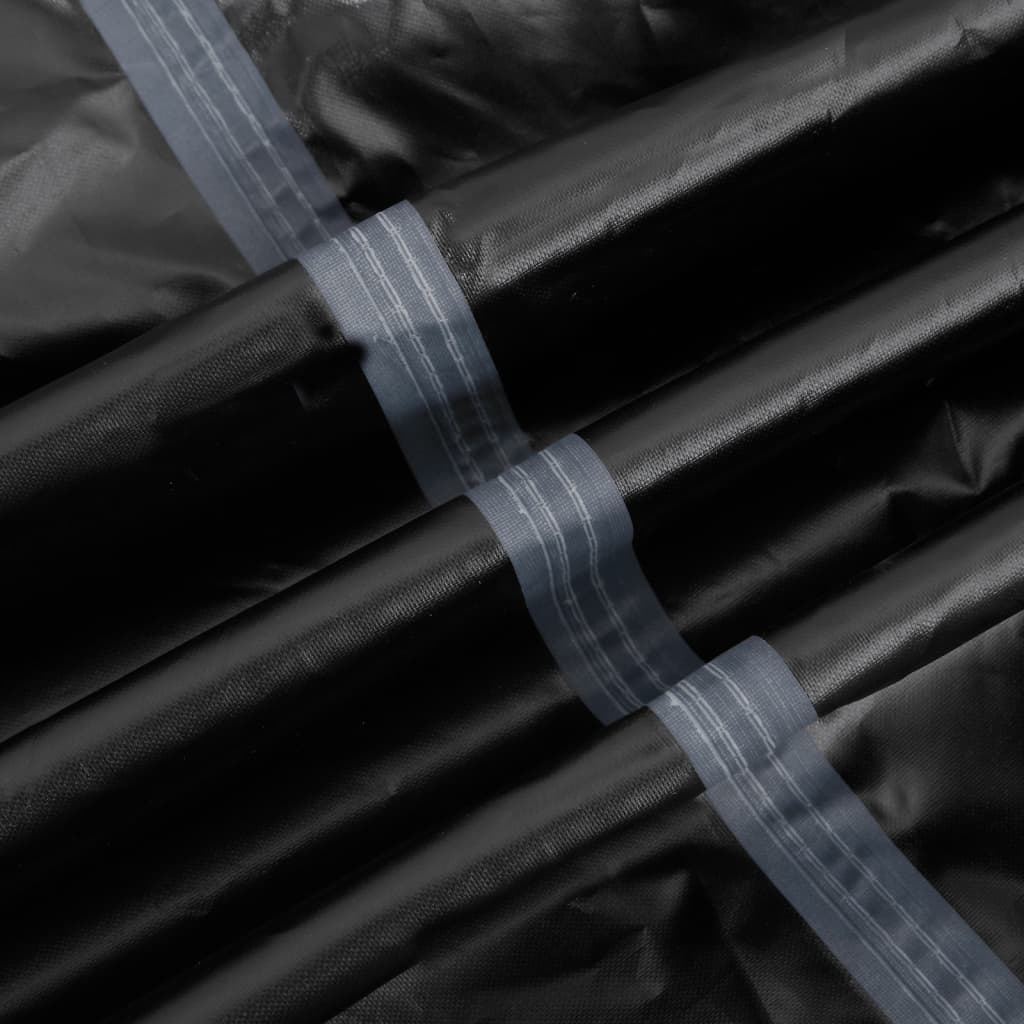vidaXL Κουκούλα Μηχανής Μαύρη 230x95x125 εκ. Ύφασμα Oxford 210D